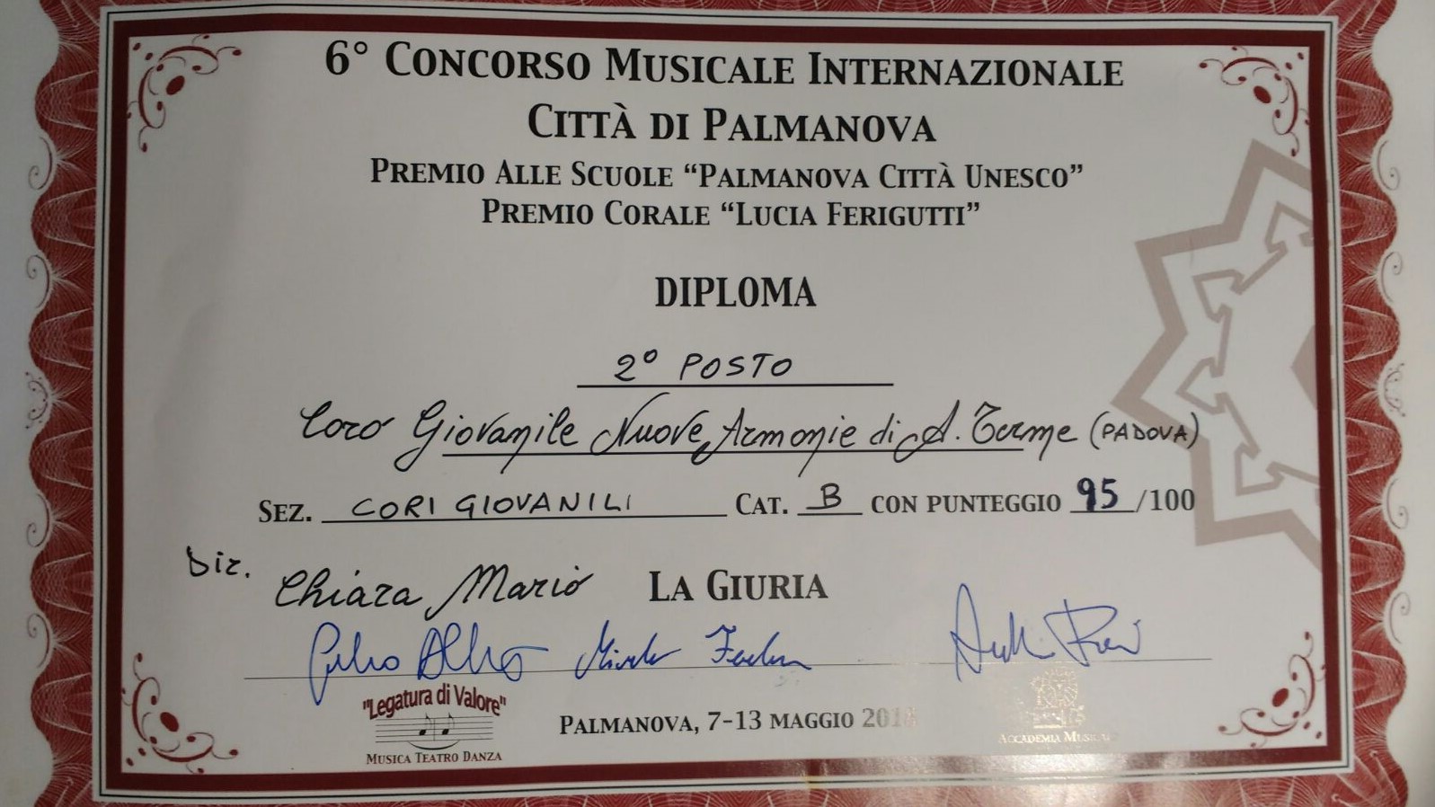 Diploma Concorso Palmanova